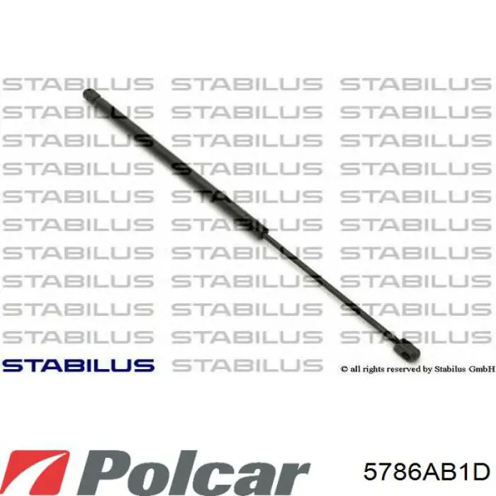 Купить 5786AB1D Polcar Амортизатор двери багажника