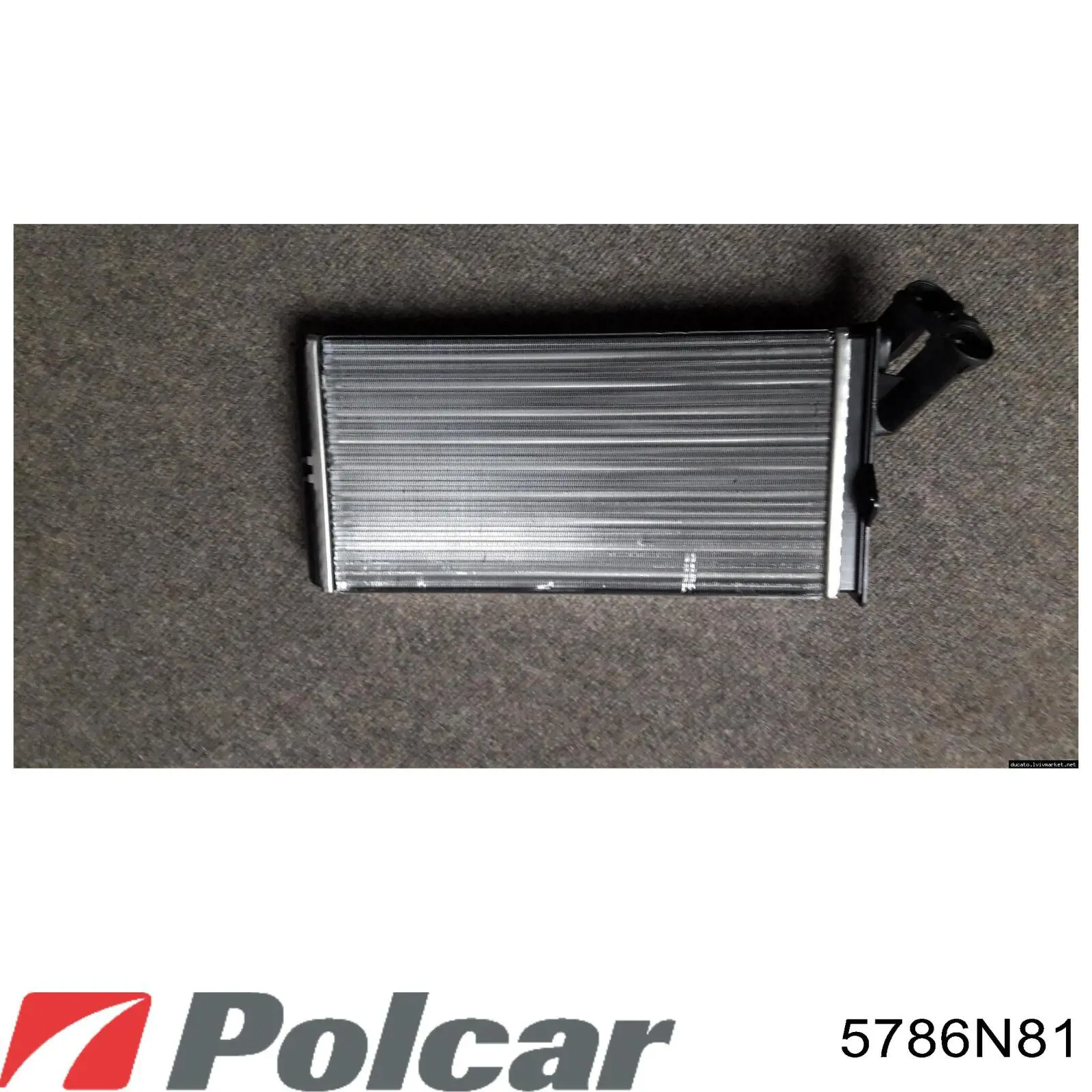 Radiador de calefacción 5786N81 Polcar