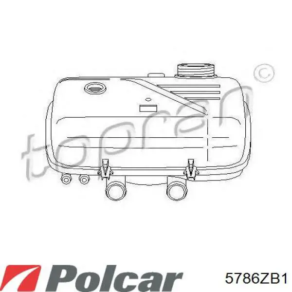 Бачок системы охлаждения 5786ZB1 Polcar