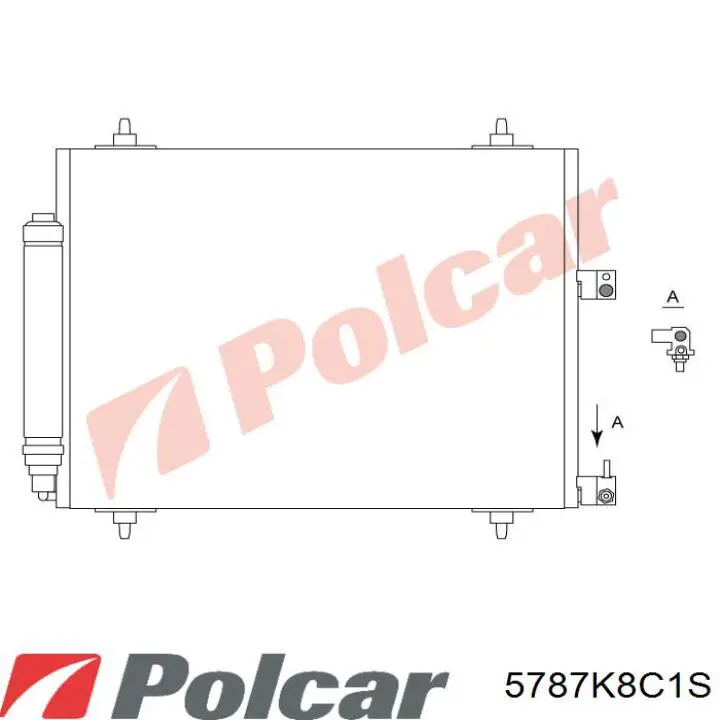 Condensador aire acondicionado 5787K8C1S Polcar