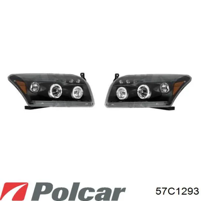 Решетка переднего бампера, левая Polcar 57C1293 цена, от 47.04 USD
