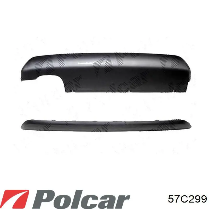 Спойлер заднего бампера 57C299 Polcar