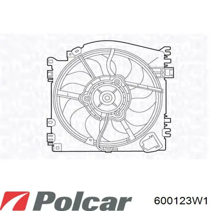 Купить 8200688375 Renault (RVI) Электровентилятор охлаждения в сборе (мотор+крыльчатка)