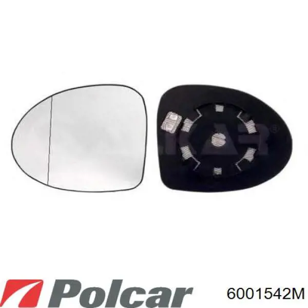 Стекло левого зеркала заднего вида 7701067336 Renault (RVI)