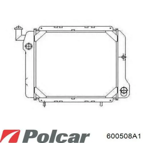 Купить 600508A1 Polcar Радиатор водяной