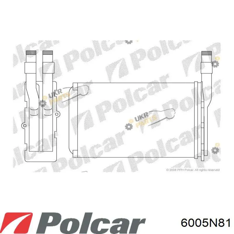 6005N8-1 Polcar радиатор печки