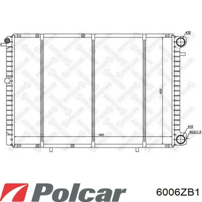 Бачок системы охлаждения 6006ZB1 Polcar
