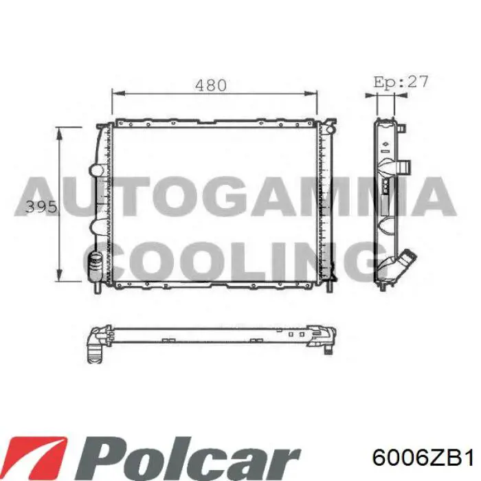  Расширительный бачок Polcar 6006ZB1