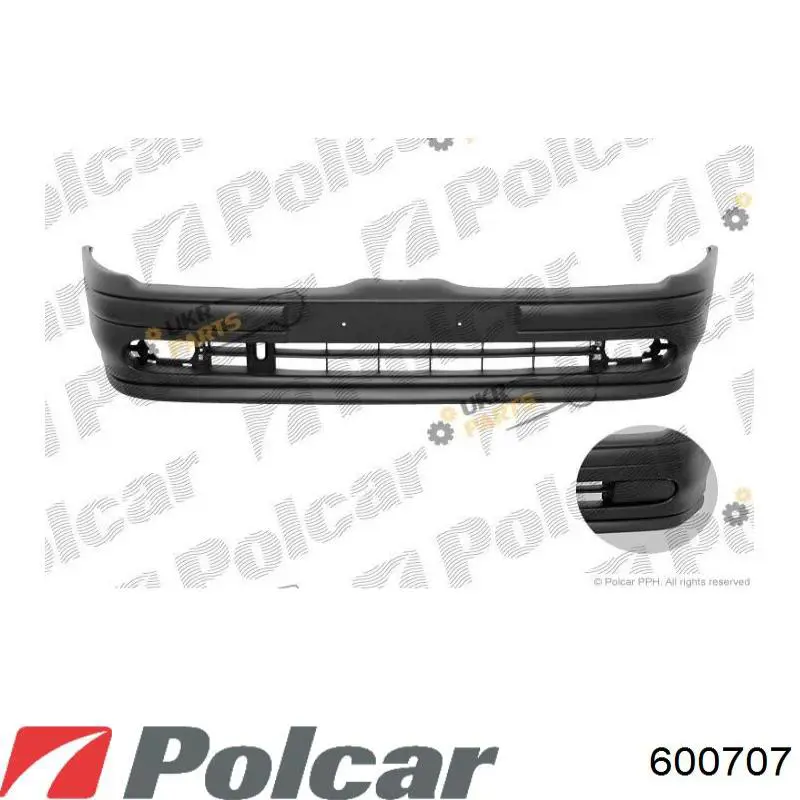 600707 Polcar передний бампер