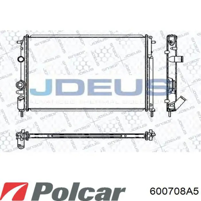 Радиатор 600708A5 Polcar