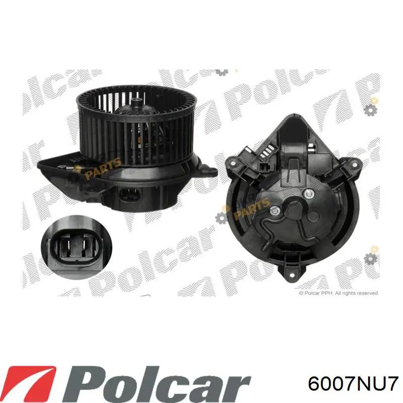 Вентилятор печки 6007NU7 Polcar