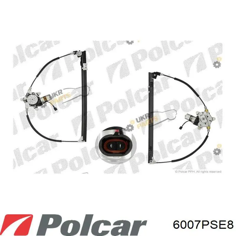 6007PSE8 Polcar механизм стеклоподъемника двери передней правой