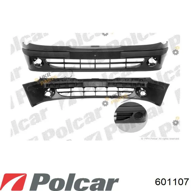601107 Polcar передний бампер