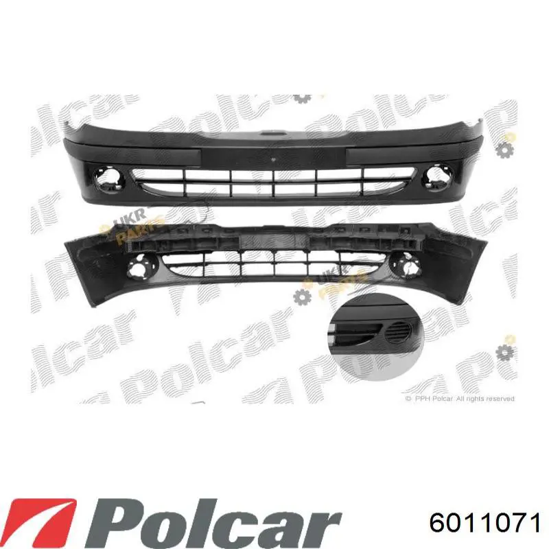 6011071 Polcar передний бампер