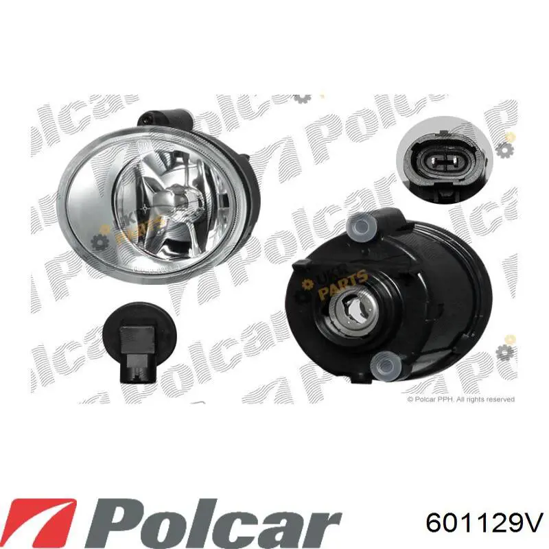 Левая противотуманная фара Renault (RVI) 2615500Q03