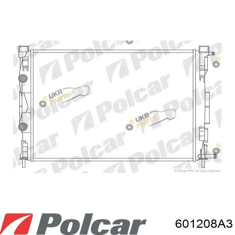 Радиатор 601208A3 Polcar