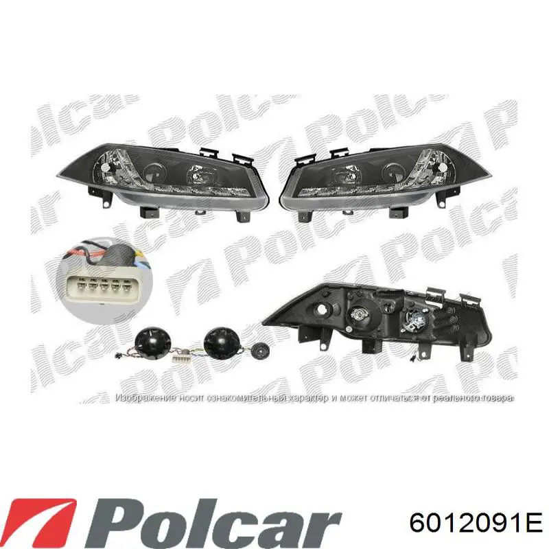 Правая фара 6012091E Polcar