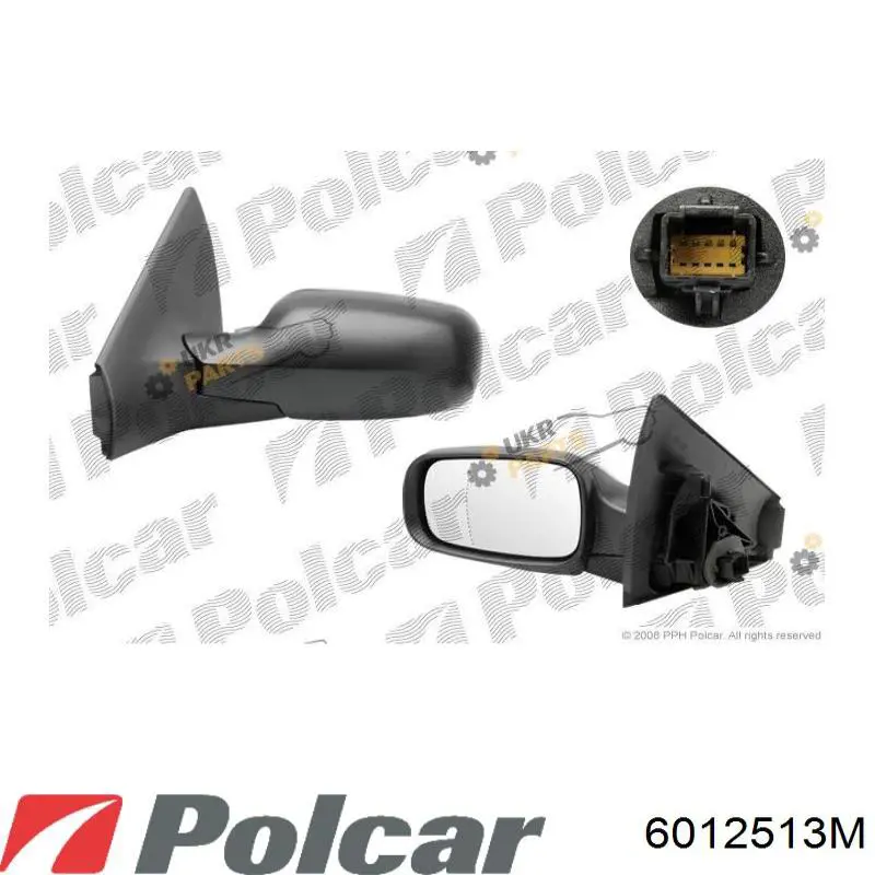  Левое боковое зеркало Renault Megane 2