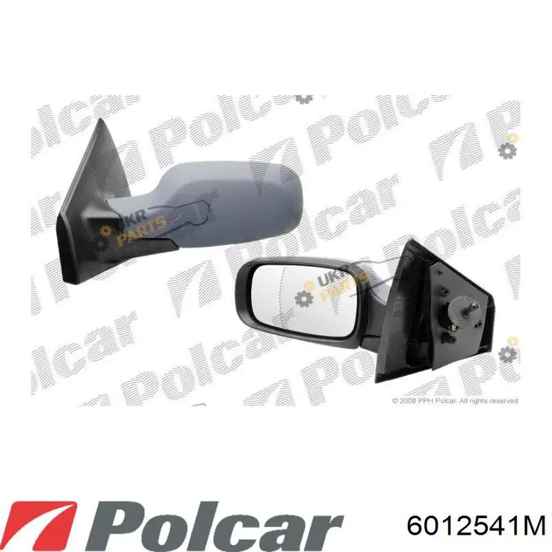 6012541M Polcar Зеркальный элемент левого зеркала заднего вида