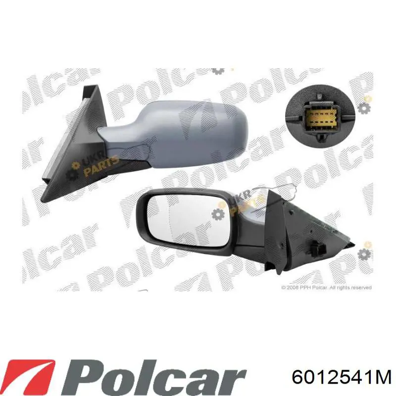 Зеркальный элемент водительского зеркала Polcar 6012541M цена, от 8.07 USD
