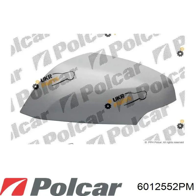 6012552PM Polcar накладка (крышка зеркала заднего вида левая)