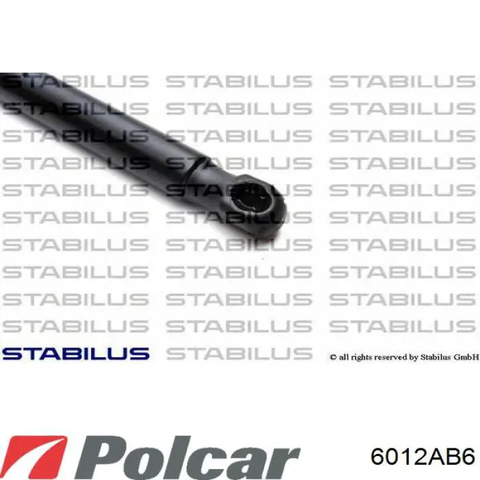 6012AB6 Polcar Амортизатор крышки багажника