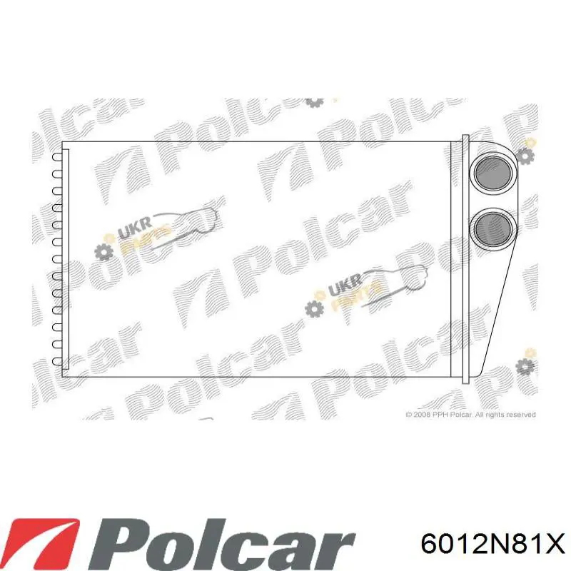 6012N81X Polcar радиатор печки