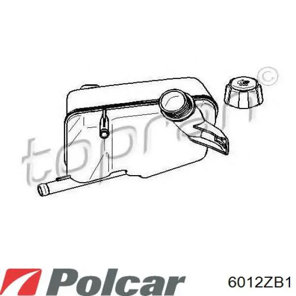 Купить 6012ZB1 Polcar Водяной бачок системы охлаждения