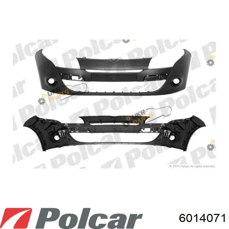 601407-1 Polcar передний бампер