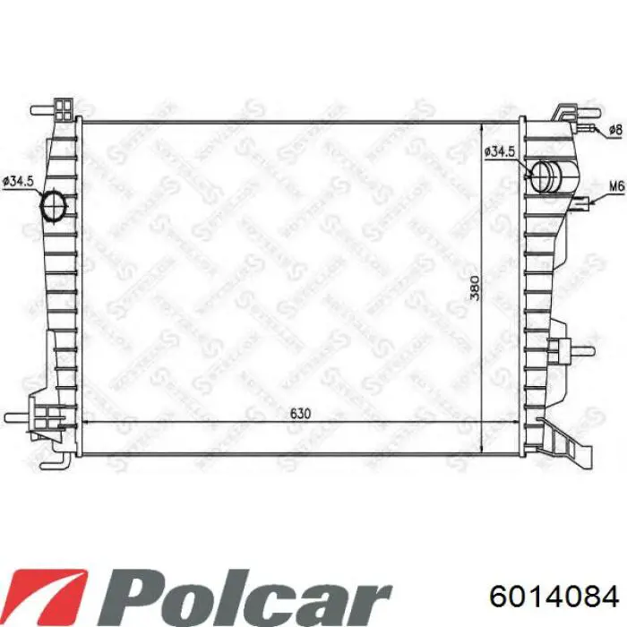 601408-4 Polcar радиатор