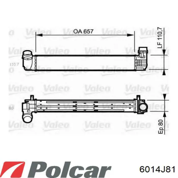 6014J8-1 Polcar интеркулер