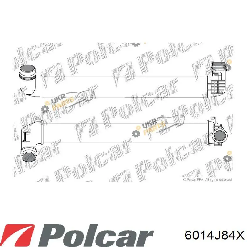 6014J84X Polcar радиатор масляный (холодильник, под фильтром)