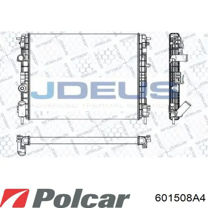 Купить 601508A4 Polcar Радиатор водяной