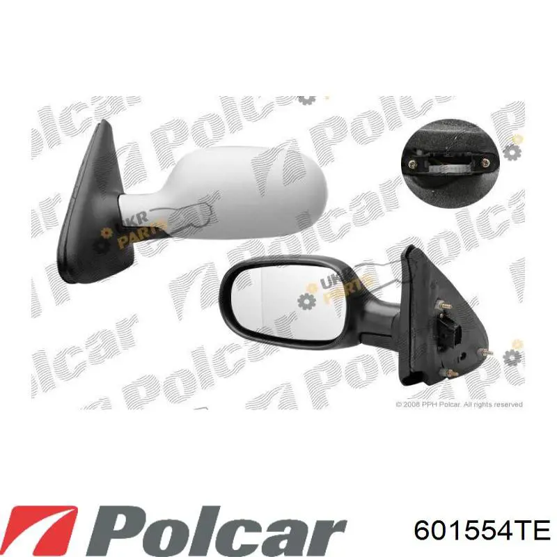 Накладка левого бокового зеркала Polcar 601554TE цена, от 5.72 USD