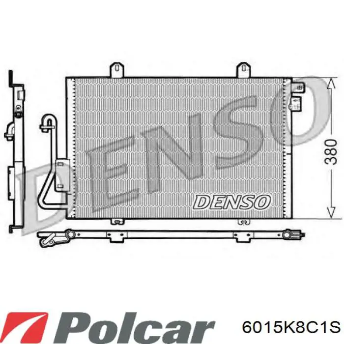 Радиатор кондиционера 6015K8C1S Polcar