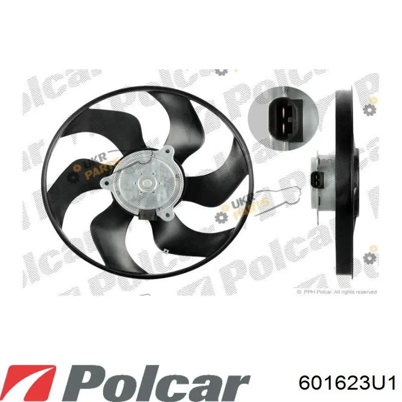 601623U1 Polcar вентилятор (крыльчатка радиатора охлаждения)