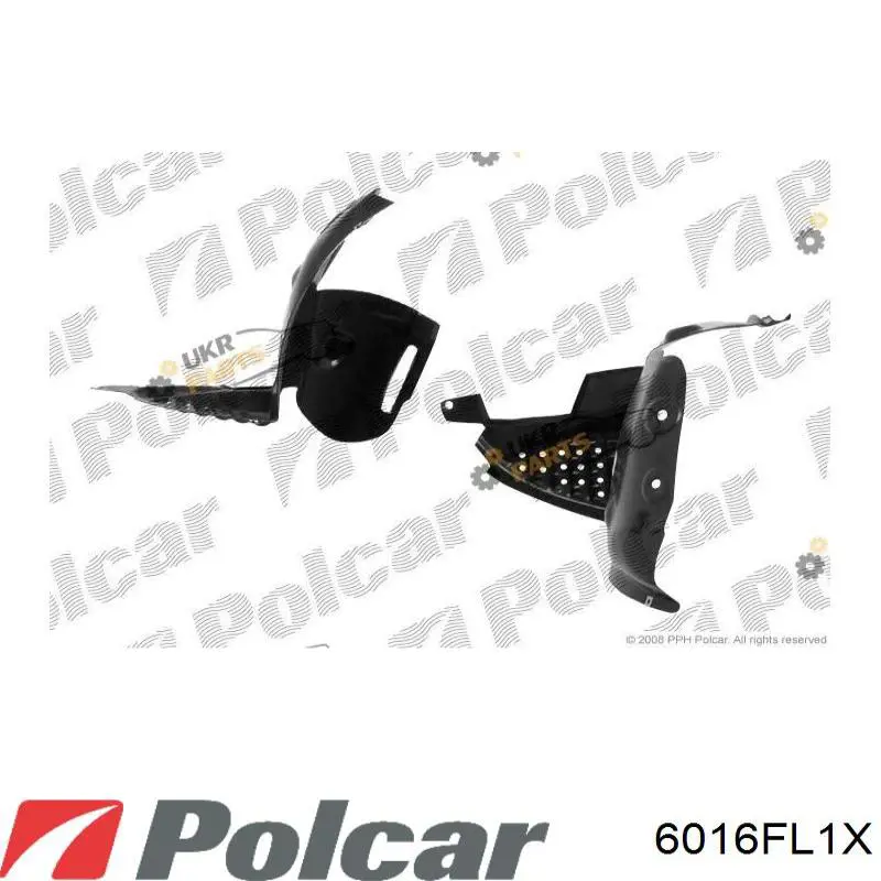 Подкрылок крыла переднего левый передний Polcar 6016FL1 цена, от 6.44 USD