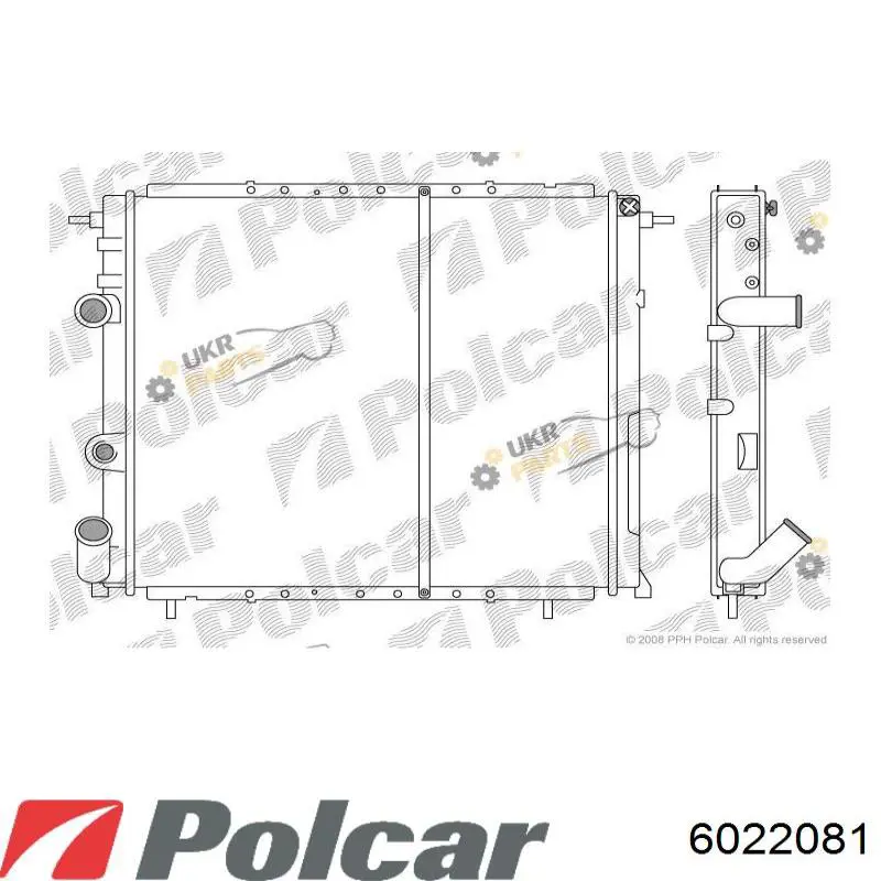 6022081 Polcar радиатор