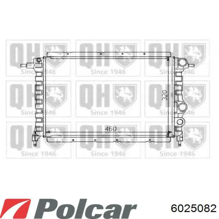 6025082 Polcar Радиатор основной