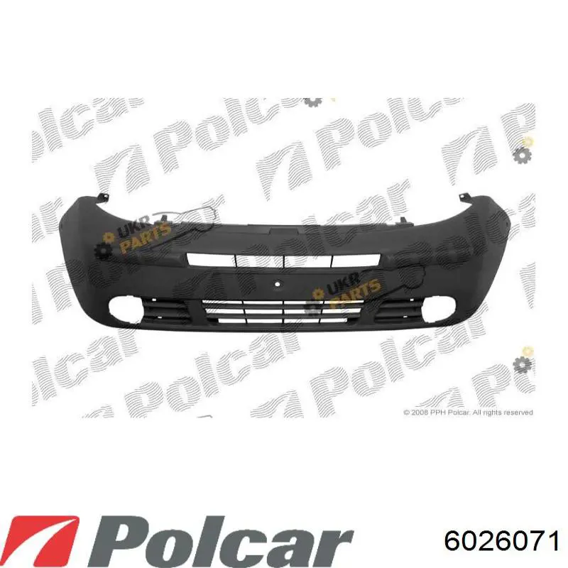 6026071 Polcar передний бампер