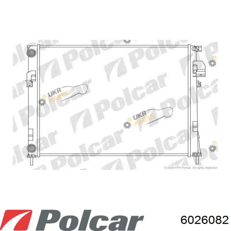 Радиатор 6026082 Polcar