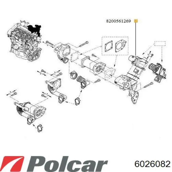 Купить 6026082 Polcar Радиатор водяной