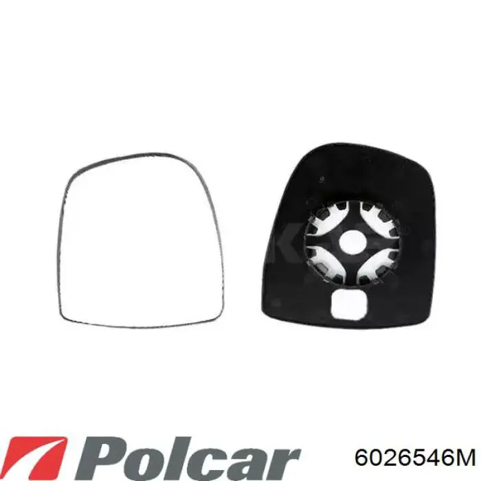 Купить 6026546M Polcar Стекло зеркала заднего вида, левого