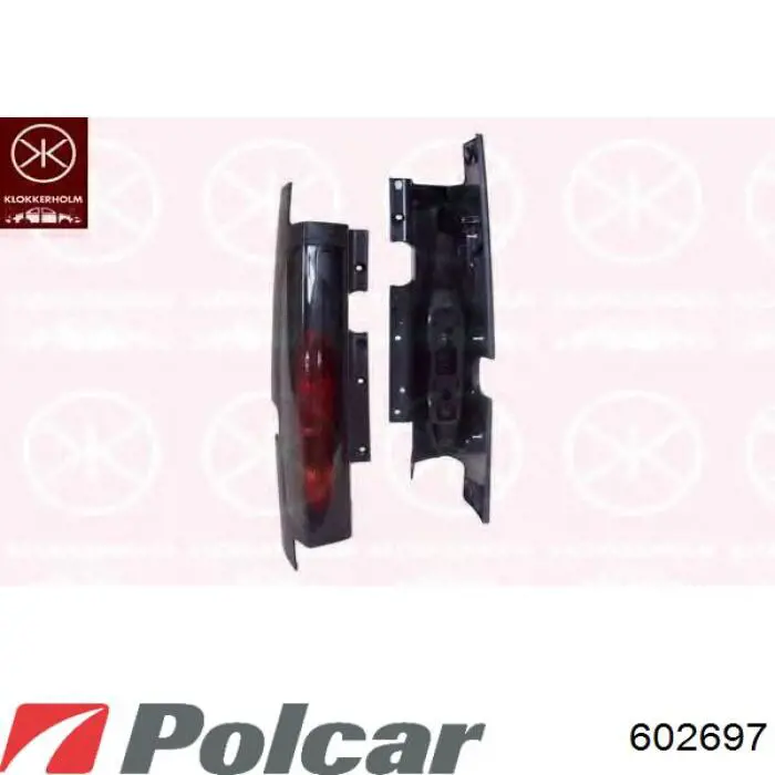 Бампер задний, левая часть 602697 Polcar