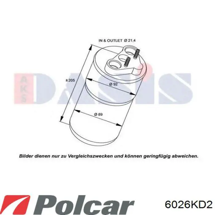 Осушитель кондиционера 6026KD2 Polcar