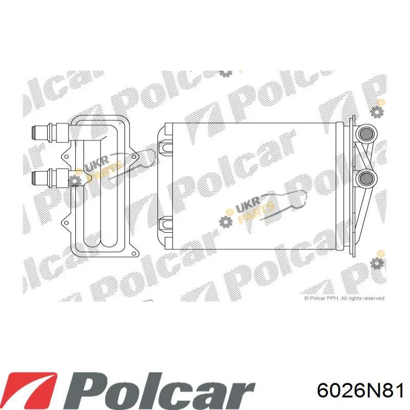 Радиатор печки 6026N81 Polcar