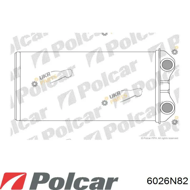 Радиатор печки (отопителя) POLCAR 6026N82