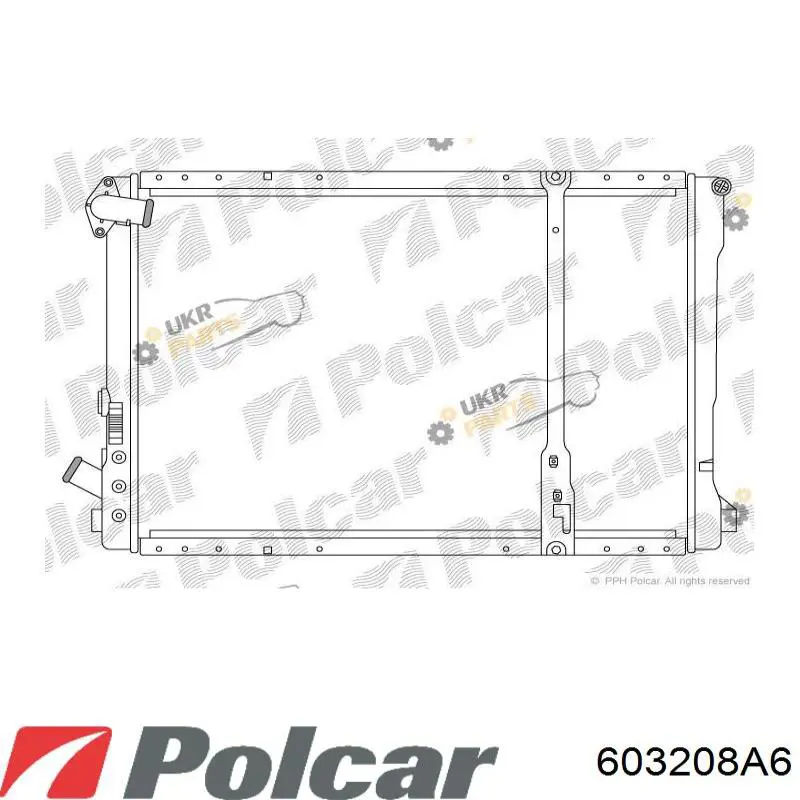 Радиатор 603208A6 Polcar