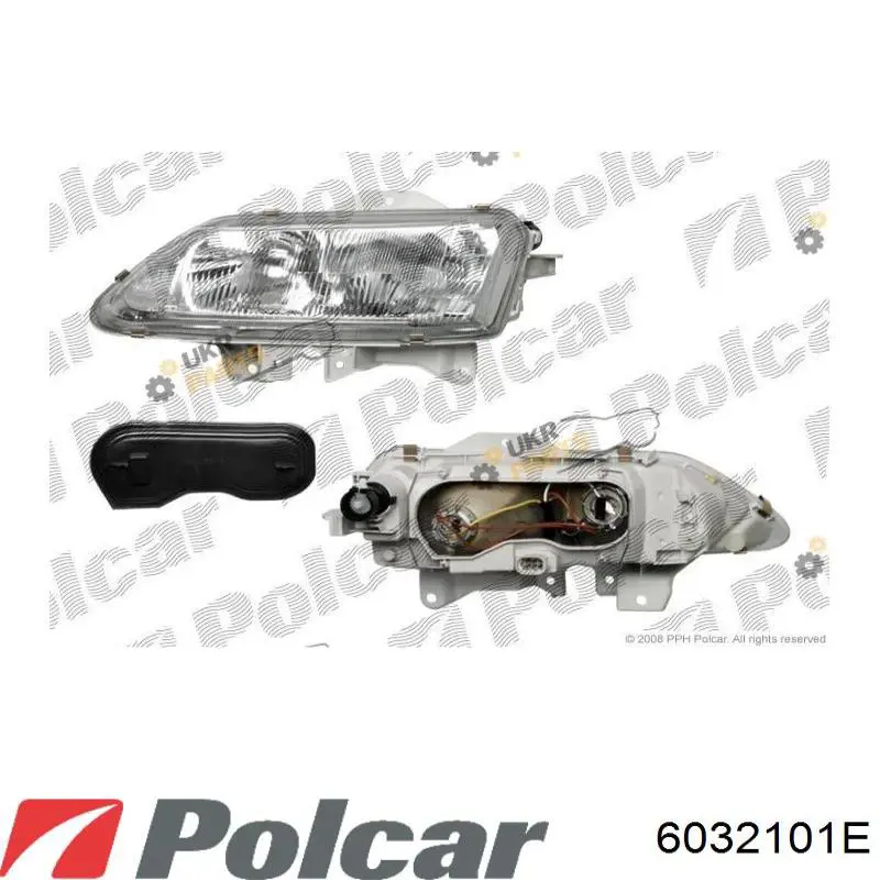 Правая фара 7701038270 Renault (RVI)