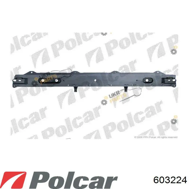 Суппорт радиатора нижний (монтажная панель крепления фар) POLCAR 603224